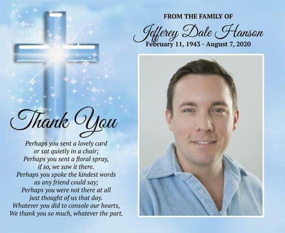 Adoration Social Media Funeral Announcement Template - Google Docs - The Funeral Program Site