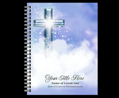 Adoration Spiral Wire Bind Memorial Funeral Guest Book - The Funeral Program Site