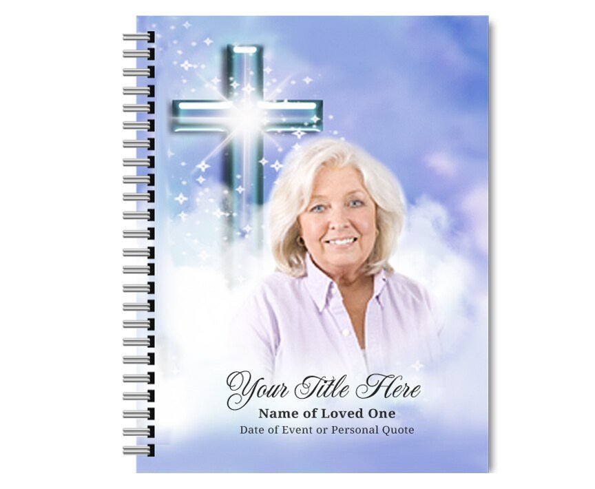 Adoration Spiral Wire Bind Memorial Funeral Guest Book - The Funeral Program Site