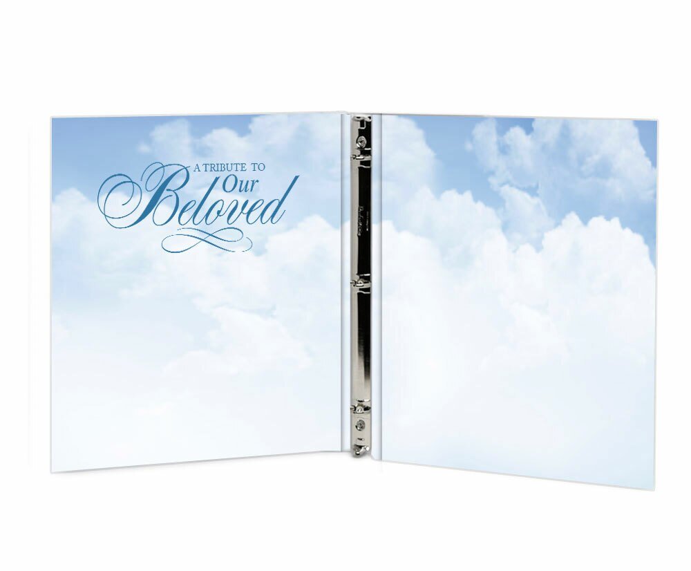 Air Force 3 - Ring Book Binder Funeral Guest Book - The Funeral Program Site