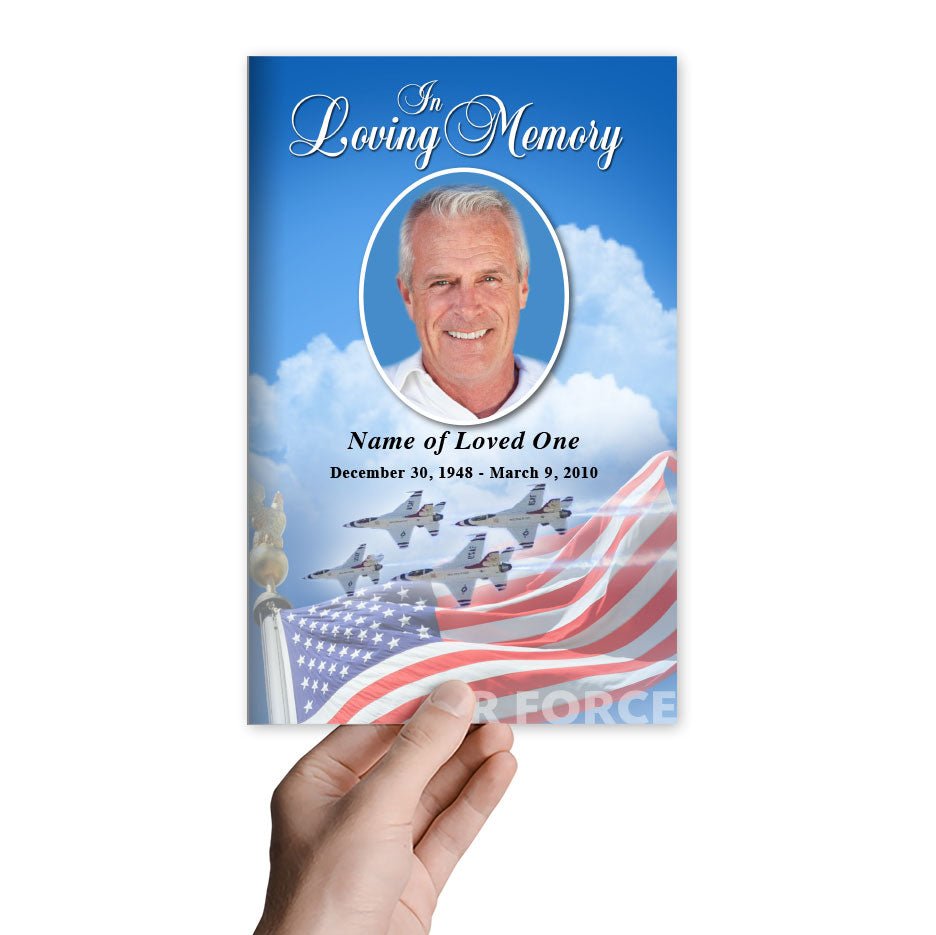 Air Force Funeral Program Template - The Funeral Program Site