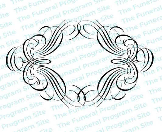 Allegro Elegant Vector Flourish Border - The Funeral Program Site