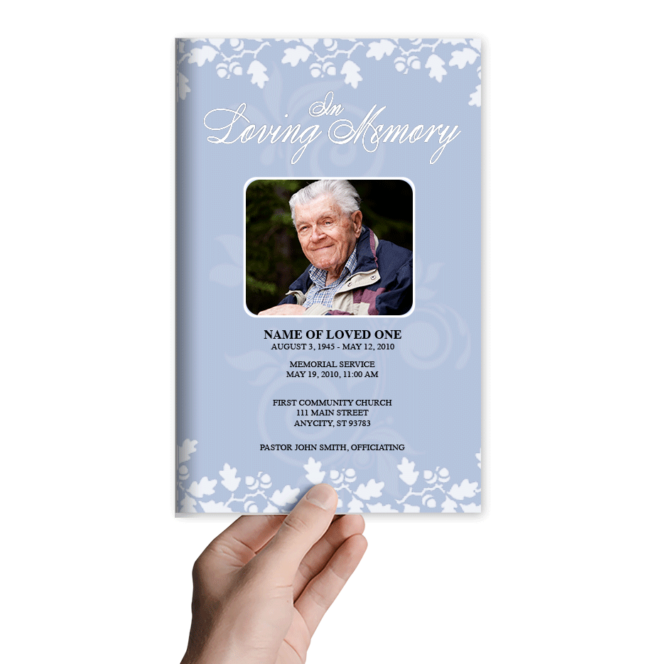 Allegro Funeral Program Template - The Funeral Program Site