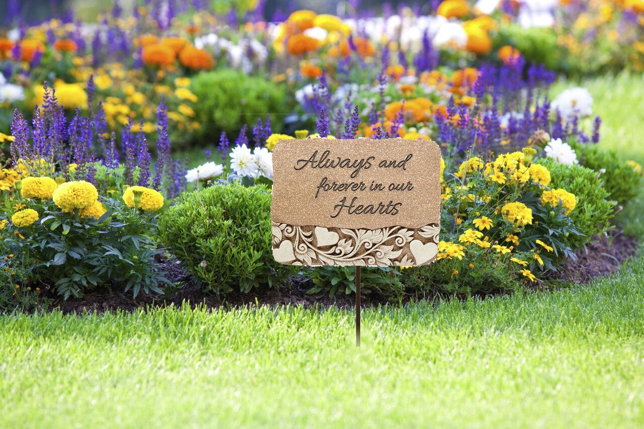 Always & Forever Resin Garden Stake - The Funeral Program Site