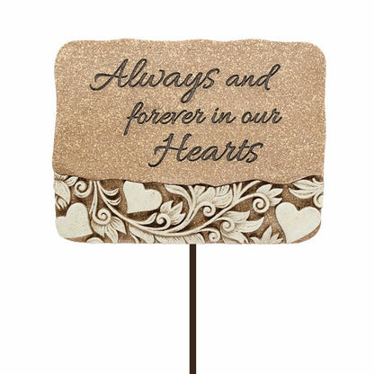 Always & Forever Resin Garden Stake - The Funeral Program Site