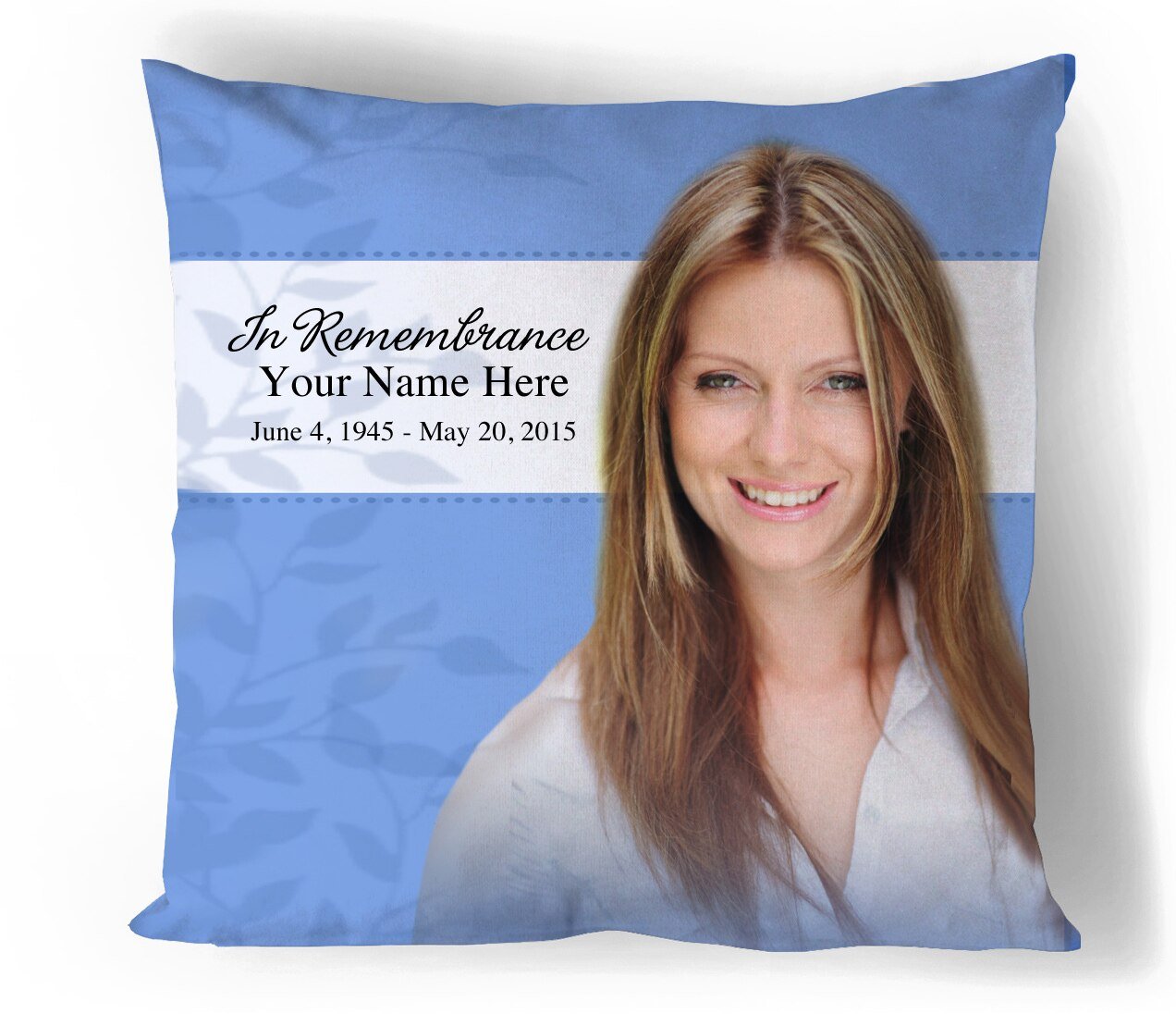 Ambience In Loving Memory Memorial Pillow - The Funeral Program Site