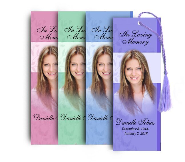 Ambience Memorial Bookmark Done For You Design & Print (Pack of 50) - The Funeral Program Site