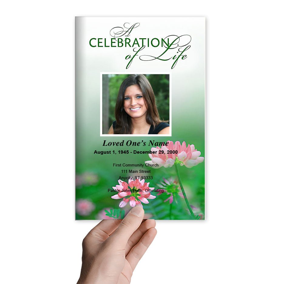 Ambrosia Funeral Program Template - The Funeral Program Site