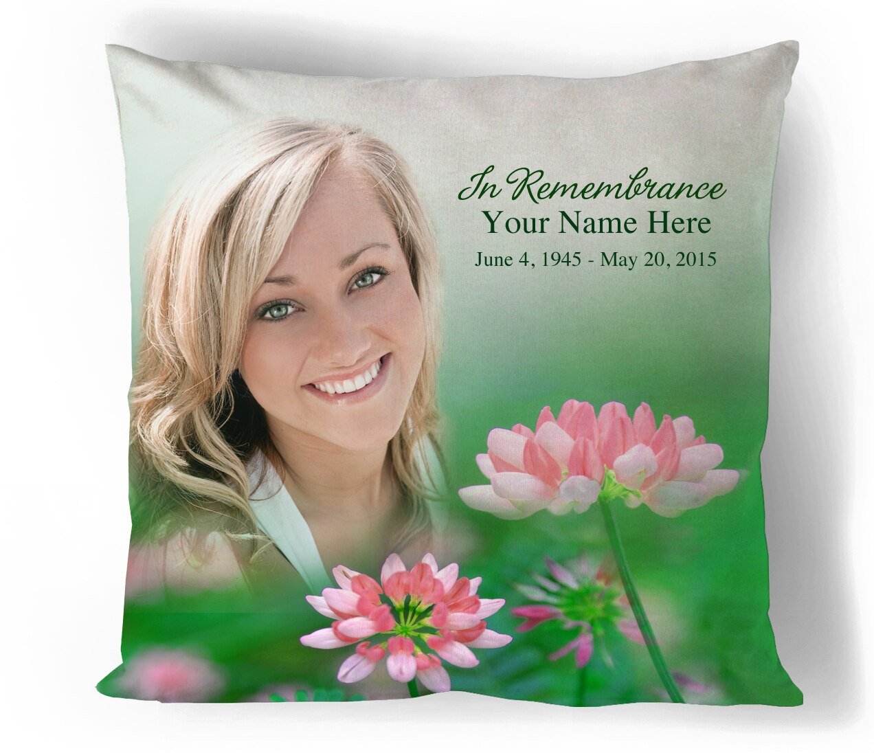 Ambrosia In Loving Memory Memorial Pillow - The Funeral Program Site