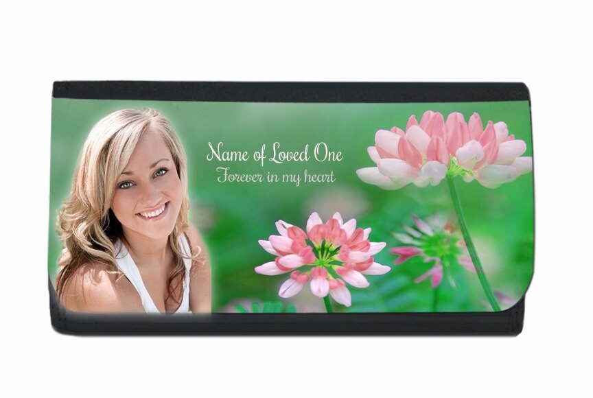 Ambrosia Personalized In Loving Memory Leatherette Wallet - The Funeral Program Site