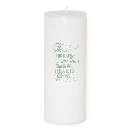 Ambrosia Personalized Wax Pillar Memorial Candle - The Funeral Program Site