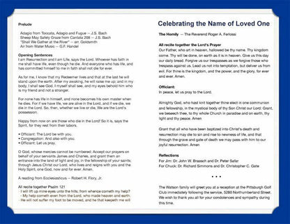 Americana Funeral Program Template - The Funeral Program Site