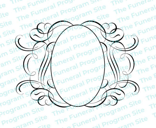 Andante Elegant Vector Flourish Border - The Funeral Program Site