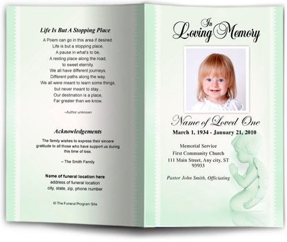 Angela Funeral Program Template - The Funeral Program Site