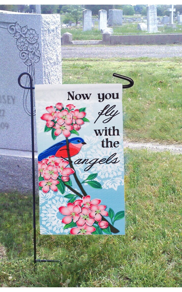 Angels Watch Over You Memorial Garden Flag - The Funeral Program Site