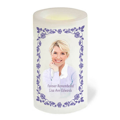 AnnaBelle Personalized Flameless LED Memorial Candle - The Funeral Program Site