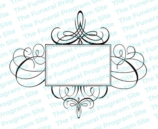 Aria Elegant Vector Flourish Border - The Funeral Program Site