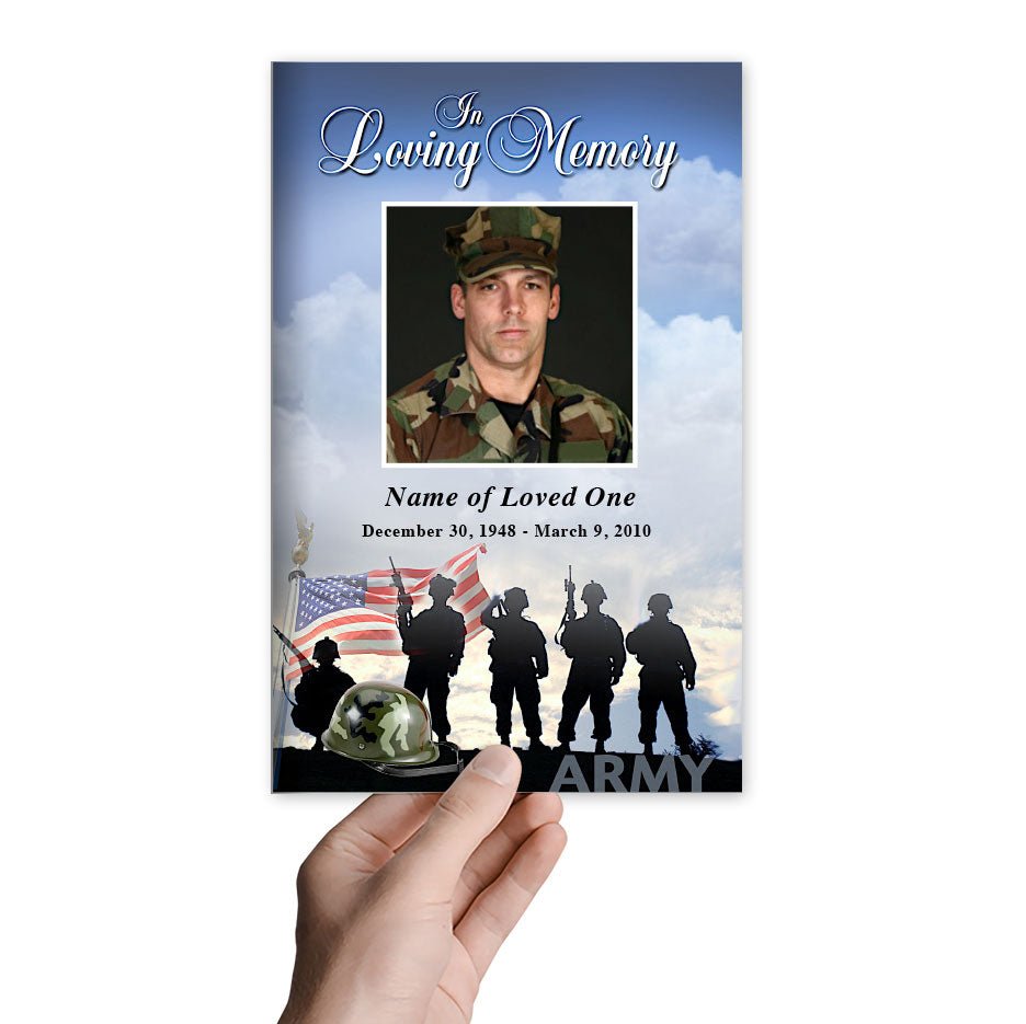 Army Funeral Program Template - The Funeral Program Site