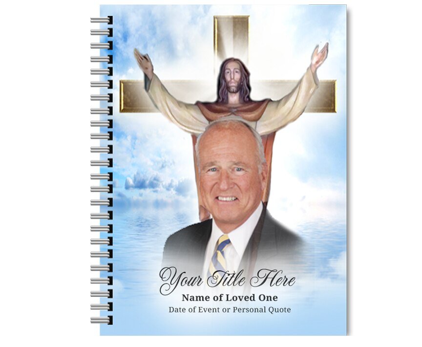 Assurance Spiral Wire Bind Memorial Funeral Guest Book - The Funeral Program Site