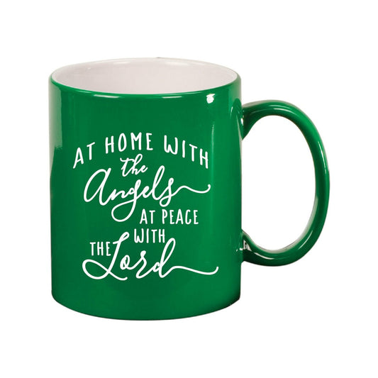 At Home With The Angels Ceramic Mug - The Funeral Program Site