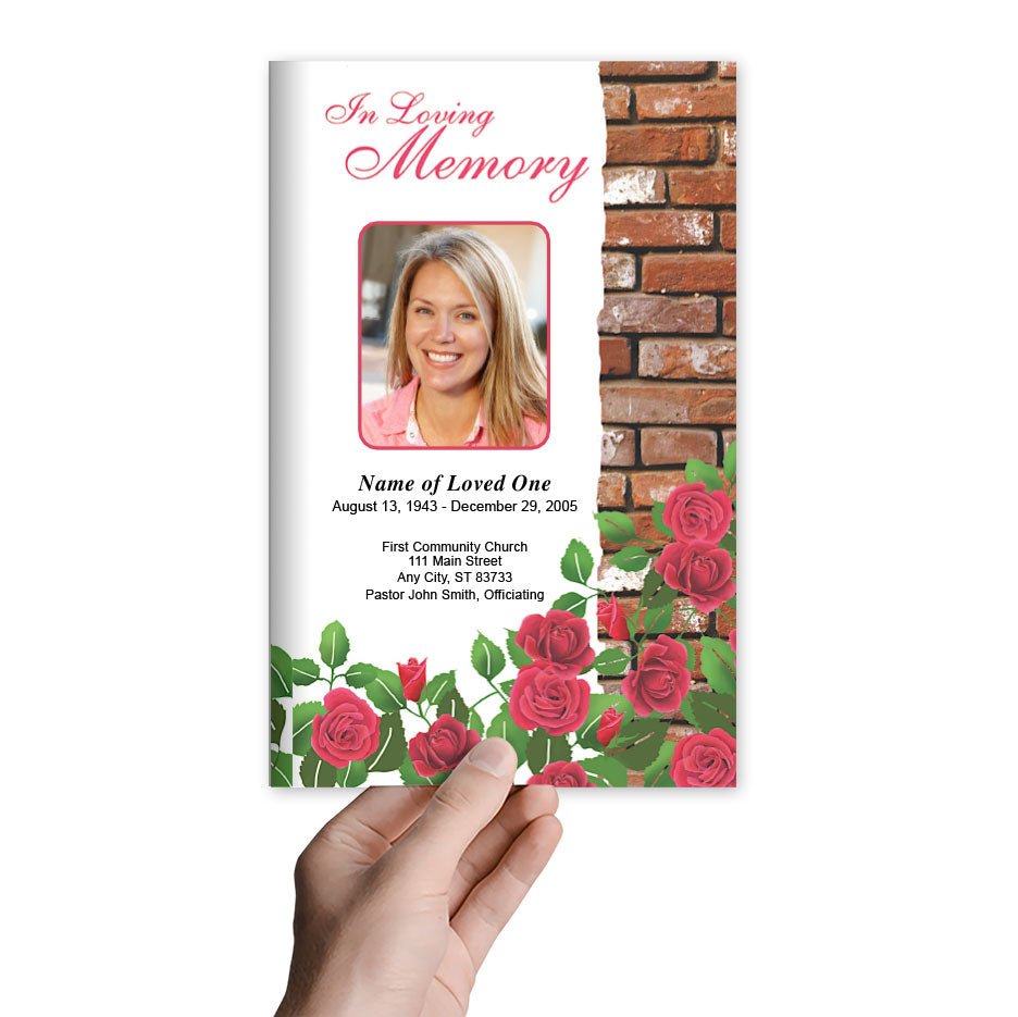 Austere Funeral Program Template - The Funeral Program Site