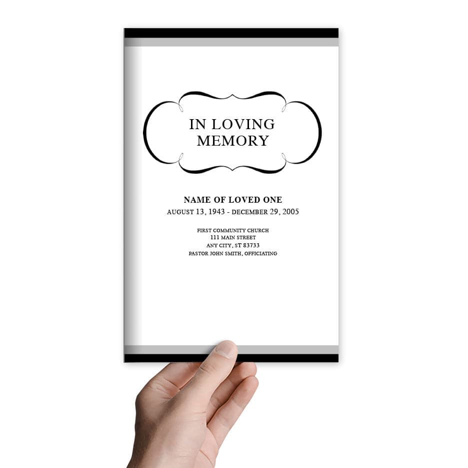 Austin Funeral Program Template - The Funeral Program Site