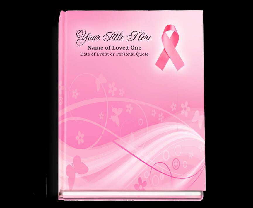 Awareness Perfect Bind Memorial Funeral Guest Book - The Funeral Program Site