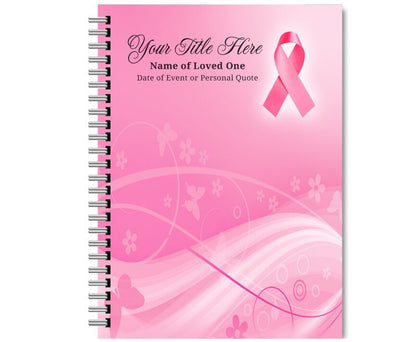 Awareness Spiral Wire Bind Funeral Guest Book - The Funeral Program Site