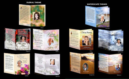 Basic Starter30 BiFold Funeral Program Software Package - The Funeral Program Site