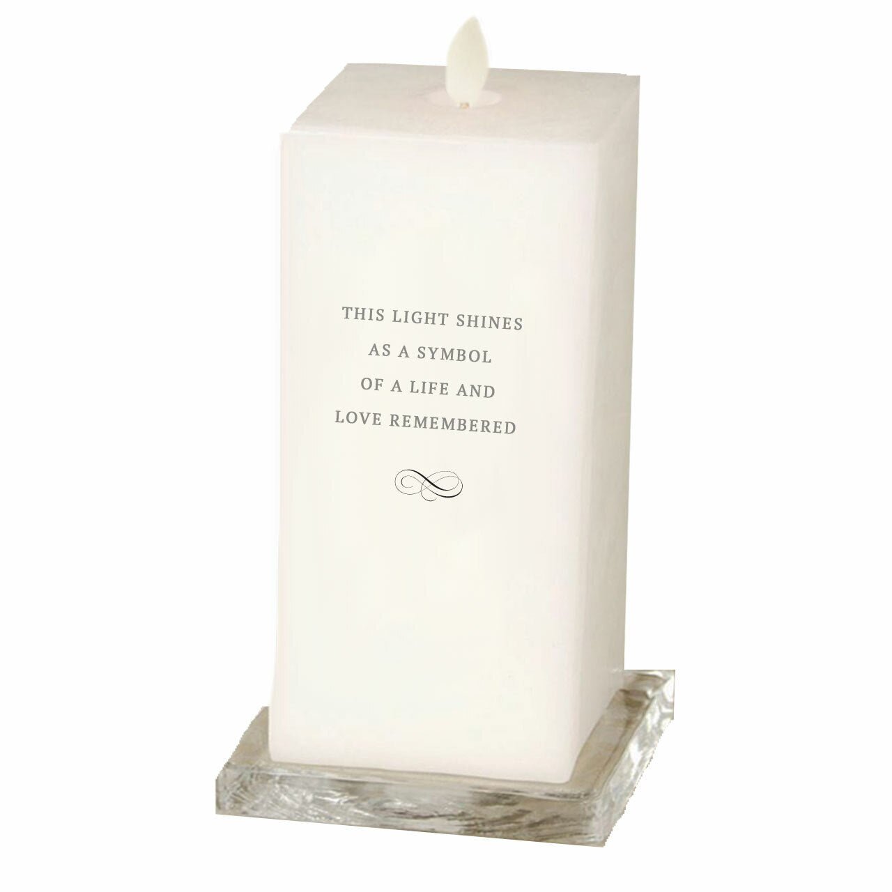 Beach Square Dancing Wick LED Memorial Candle - The Funeral Program Site