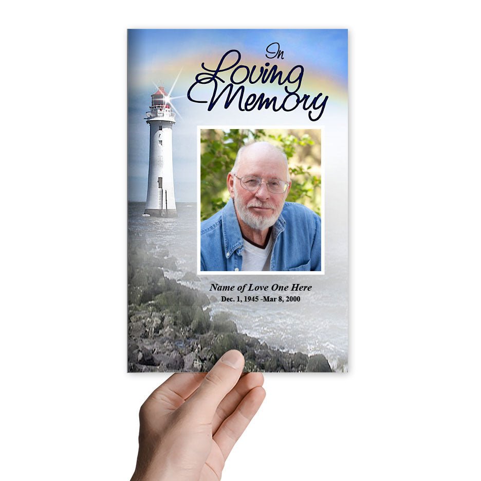 Beacon Funeral Program Template - The Funeral Program Site