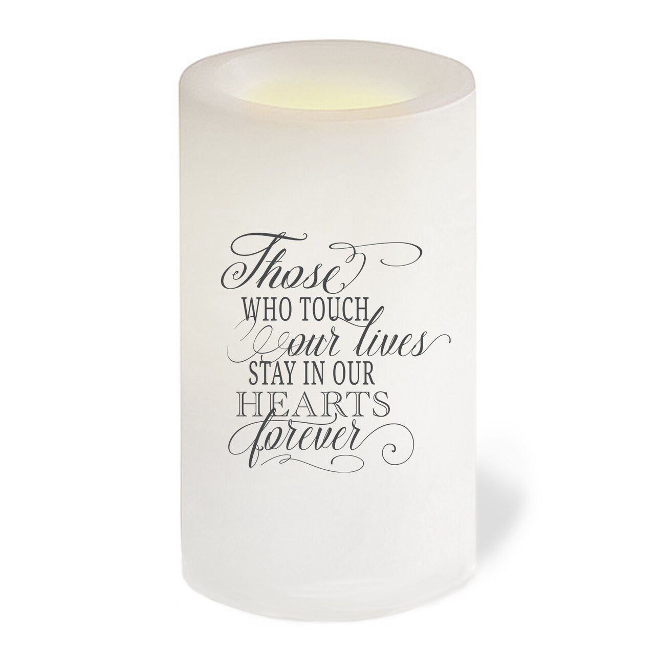 Beautiful Life LED Flameless Personalized Memorial Candle - The Funeral Program Site