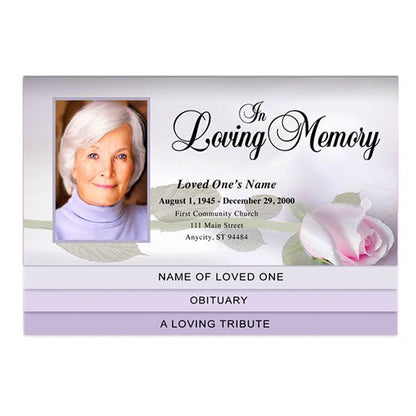 Beloved 8 - Sided Graduated Bottom Fold Template - The Funeral Program Site