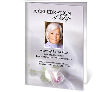 Beloved A4 Funeral Order of Service Template - The Funeral Program Site