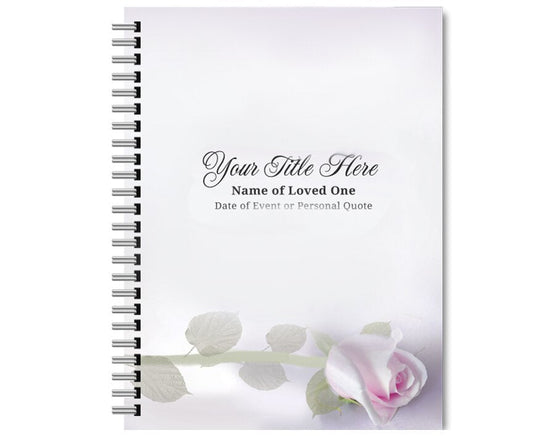 Beloved Spiral Wire Bind Memorial Funeral Guest Book - The Funeral Program Site