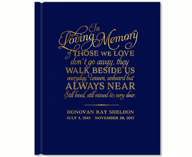 Beside Us Memorial Funeral Guest Book - The Funeral Program Site