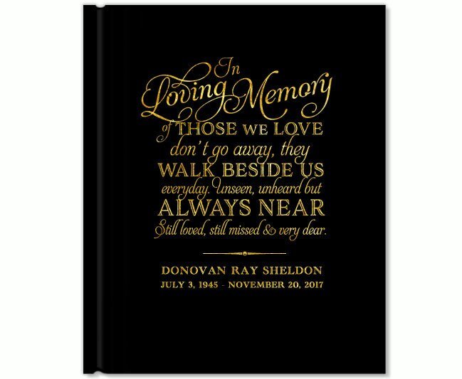 Beside Us Memorial Funeral Guest Book - The Funeral Program Site