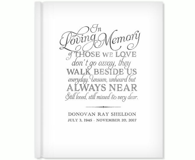 Beside Us Memorial Funeral Guest Book - The Funeral Program Site