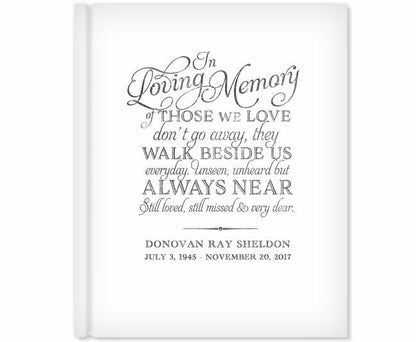 Beside Us Memorial Funeral Guest Book - The Funeral Program Site