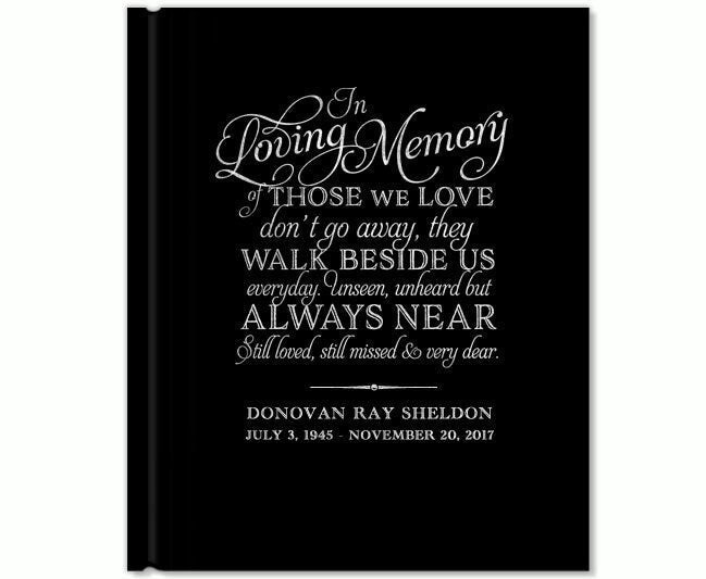 Beside Us Memorial Funeral Guest Book - The Funeral Program Site