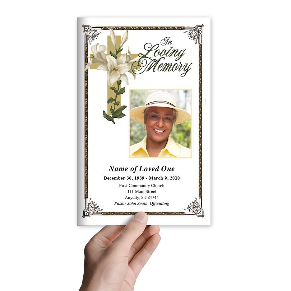 Bethany Funeral Program Template - The Funeral Program Site