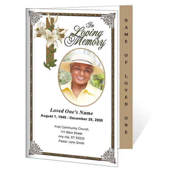 Bethany 4-Sided Graduated Funeral Program Template – The Funeral ...