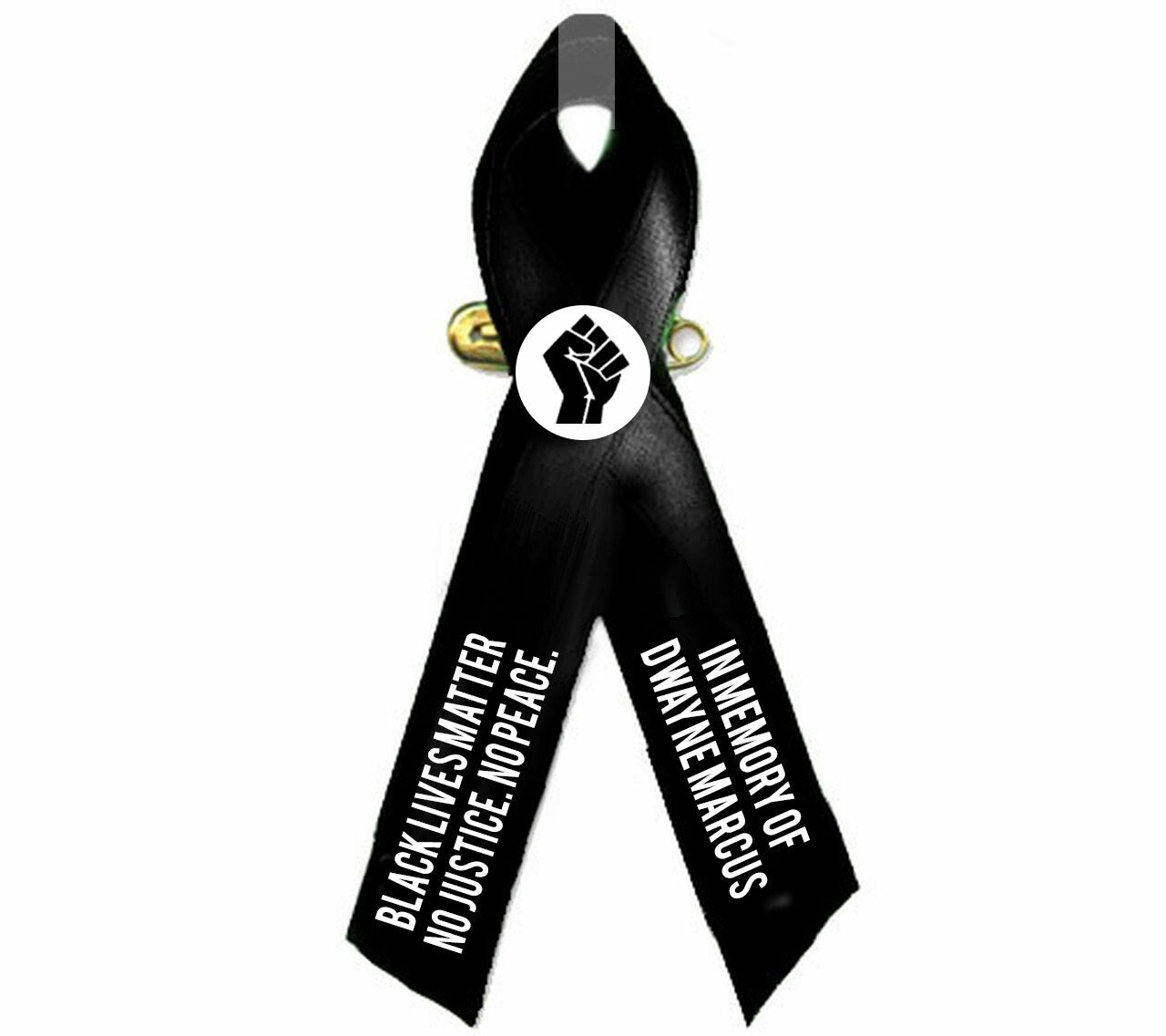 Black Lives Matter Awareness Ribbon - Pack of 10 - The Funeral Program Site