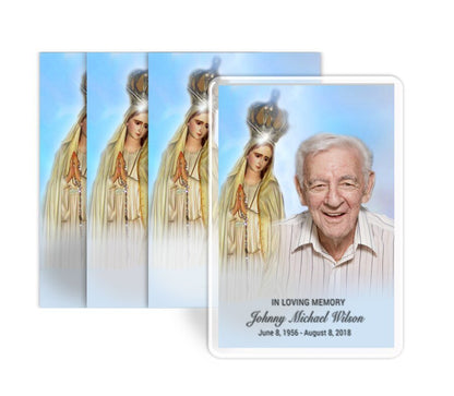 Blessed Funeral Prayer Card Design & Print (Pack of 50) - The Funeral Program Site