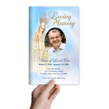 Blessed Funeral Program Template - The Funeral Program Site