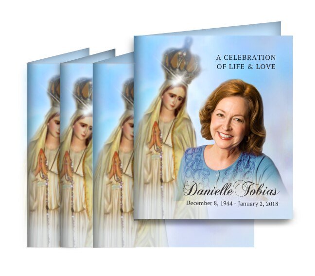 Blessed Memorial Cards Done For You Design & Print (Pack of 50) - The Funeral Program Site