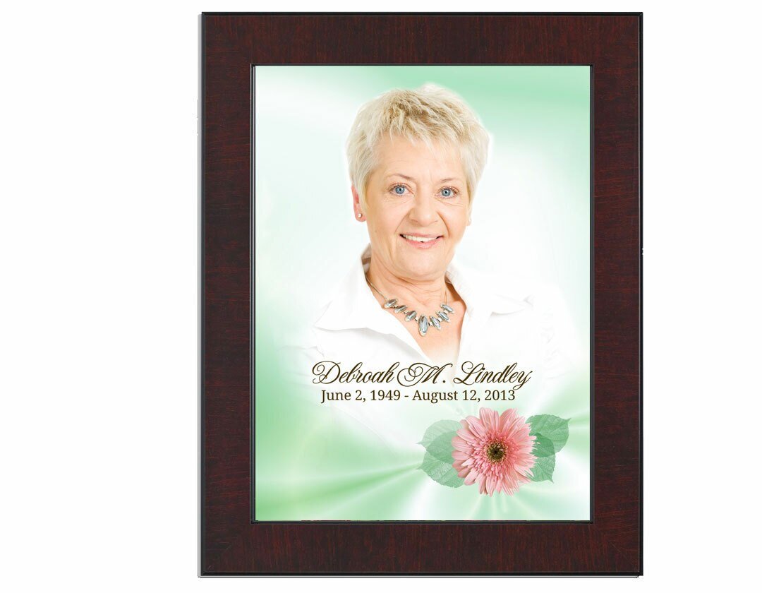 Blossom Funeral Poster Memorial Portrait - The Funeral Program Site