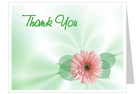 Blossom Thank You Card Template - The Funeral Program Site