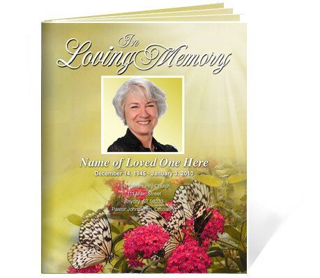 Bouquet Funeral Booklet Template - The Funeral Program Site