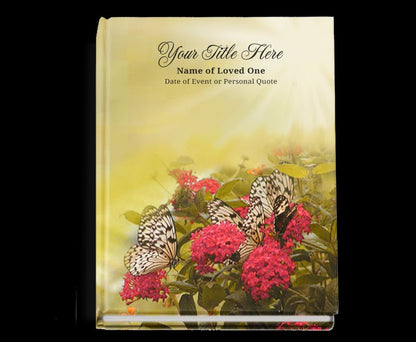 Bouquet Perfect Bind Memorial Funeral Guest Book - The Funeral Program Site